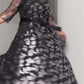 【S-4XL】👗Női középhosszú ujjú derekú virágos ruhák