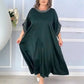 🔥Női plus size ruha gyöngy díszítéssel