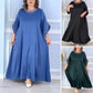 🔥Női plus size ruha gyöngy díszítéssel