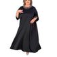 🔥Női plus size ruha gyöngy díszítéssel