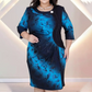 🔥👗Női elegáns gradiens hosszú ujjú hosszú ujjú derék ruhák