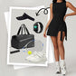 💕Női egyszínű Knot Wrap Sports Tank Romper🏃‍♀️Alkalmi sportruházat