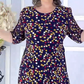 Női színes pöttyös Polka Dot Midi ruha