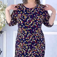 Női színes pöttyös Polka Dot Midi ruha