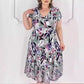 👗Női elegáns V-nyakú rövid ujjú ruha