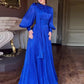 🌸💐Női elegáns lámpás hosszú ujjú Maxi ruha