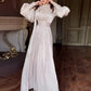 🌸💐Női elegáns lámpás hosszú ujjú Maxi ruha