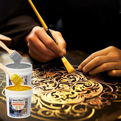 🎨Vízbázisú arany levél festék művészethez, festészethez, kézművességhez