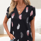 【S-3XL】👚Nyomtatott tollas póló