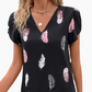 【S-3XL】👚Nyomtatott tollas póló