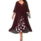 👗Chiffon ruha fél ujjakkal