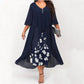 👗Chiffon ruha fél ujjakkal