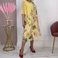 👗Női alkalmi virágos nyomtatott midi ruha