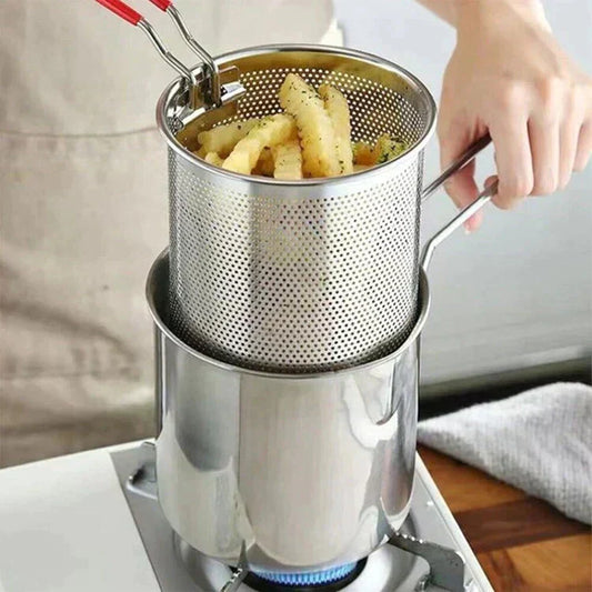 🍟 Prémium 304 Acél Fryer: Egészséges Sütés és Többfunkciós Konyhai Csoda 👩‍🍳-Raktáron & Utánvétes 📦🚚
