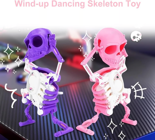 3D nyomtatott táncoló csontváz játék