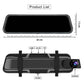 🚗✨ Legkelendőbb 10″‑os duál‑kamerás fedélzeti kamera –🛡️ első 1080P 60fps + hátsó 1080P, Sony STARVIS éjjellátás, 24 órás parkolófelügyelet, OBD‑II csatlakozás 👍