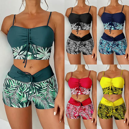 🎁Női nyomott mintás kétrészes fürdőruha🌙 Rendeléshez ingyen £15 értékű Hold és Csillag nyaklánc!