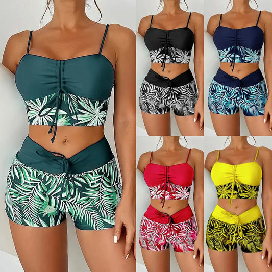 🎁Női nyomott mintás kétrészes fürdőruha🌙 Rendeléshez ingyen £15 értékű Hold és Csillag nyaklánc!
