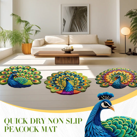 🏠2025 Új termék🦚 Gyorsan száradó csúszásmentes páva szőnyeg