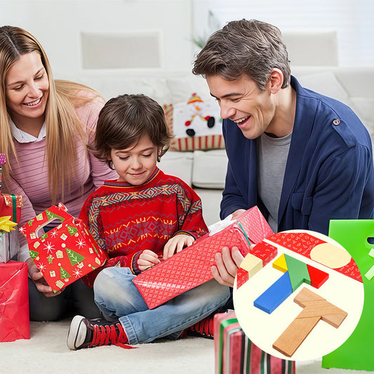 🧩 Fa T-alakú oktatási puzzle játék | Agytorna és logikai tréning gyerekeknek és felnőtteknek🎄✨