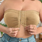 🔥👚Plus Size Pántnélküli Elülső Csatos Légáteresztő Melltartó