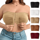 🔥👚Plus Size Pántnélküli Elülső Csatos Légáteresztő Melltartó