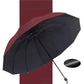 12-ribbed large foldable windproof umbrella