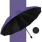 12-ribbed large foldable windproof umbrella