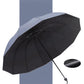 12-ribbed large foldable windproof umbrella