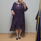 Elegáns, könnyű, kétrészes flitteres ruha nőknek