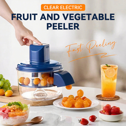 🍊Átlátszó elektromos gyümölcs- és zöldséghámozó
