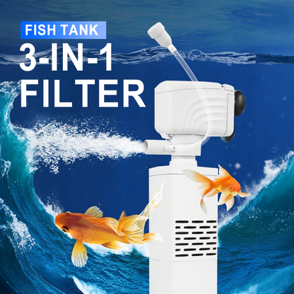 💦 Akvárium 3 az 1-ben Szűrő ♻️ Szűrés, Oxigénellátás és Vízkeringetés 🐠