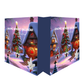 Karácsonyi/adventi naptár halloweeni Mikulásokkal