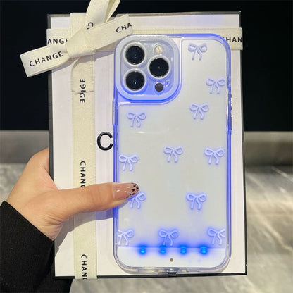 🌸Népszerű termék✨📱Csillogó masnis mobiltelefon tok 💎