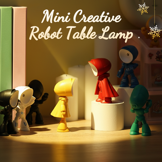 Mini kreatív robot asztali lámpa