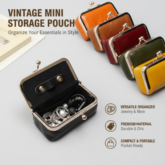 👑👜 Vintage ihletésű mini ékszerdoboz luxus kiegészítők tárolására 💎