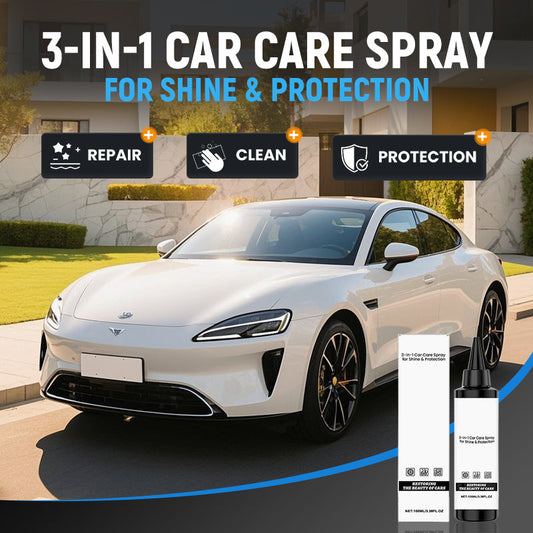 🚗✨ 3 az 1-ben autóápoló spray fényesítéshez és védelemhez 🛡️