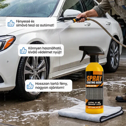 🚘🛡️ Azonnali hatású autófényező – Karcolás eltüntető, mély fény, spray ✨