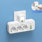 Okos tápkábeles kiegészítő USB-portokkal (EU dugó)