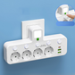 Okos tápkábeles kiegészítő USB-portokkal (EU dugó)