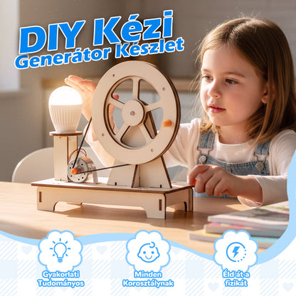 DIY Kézi Hajtókaros Generátor Tudományos Készlet