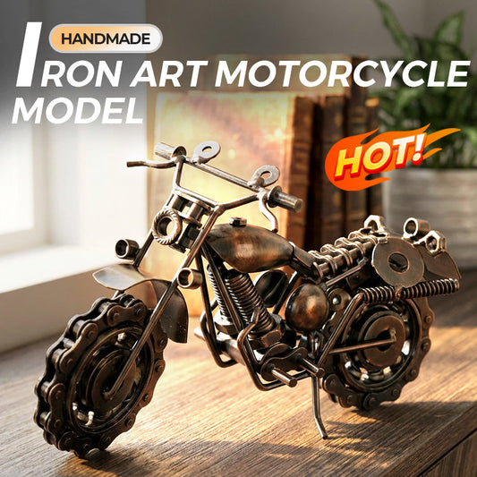 🎁⚡Kézzel készített vasművészeti motorkerékpár-modell