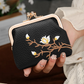 Stylish Embroidered Pouch with Duck Clasp