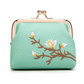 Stylish Embroidered Pouch with Duck Clasp