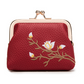 Stylish Embroidered Pouch with Duck Clasp