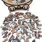 135 darabos, macska alakú fa puzzle Morandi