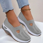 👟✨ Női szőtt ortopédiai, lélegző, puha talpú cipő (EU 36-43) ☁️