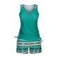 🏖️🌊 Női mintás kétrészes tankini fürdőruha – Előnyös fedés és kényelmes nyári viselet 👙✨