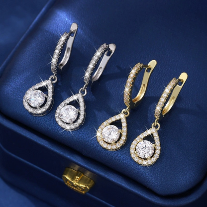 💎✨Elegáns Csepp Lógó Karika Fülbevaló 💖