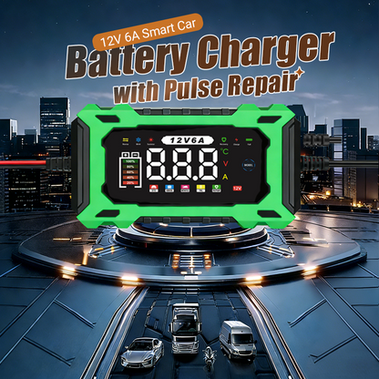 🤖⚡ 12 V-os Intelligens Akkumulátor-töltő: Pulse Repair Technológia és Automatikus Karbantartás 🔋